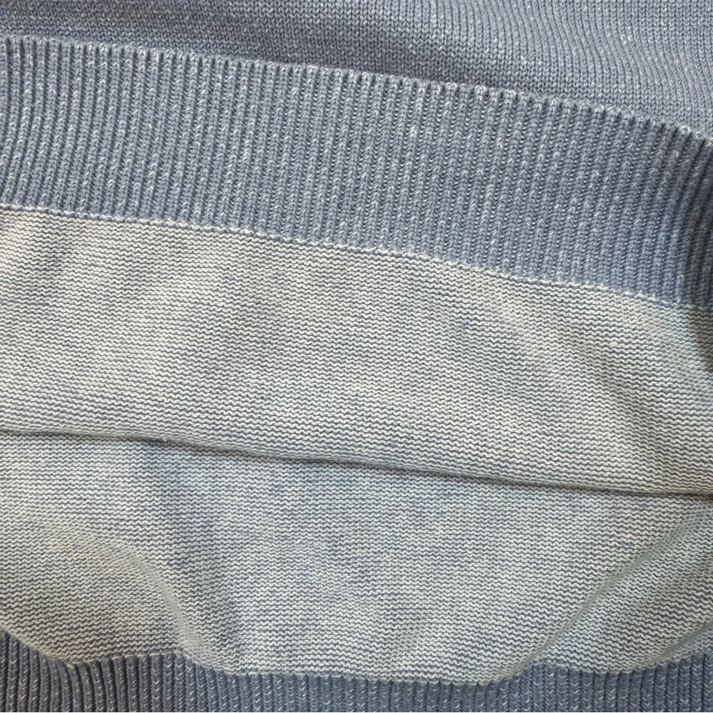 Men's Sky Blue 100% Cotton Crewneck Sweater - Picture 5 of 6